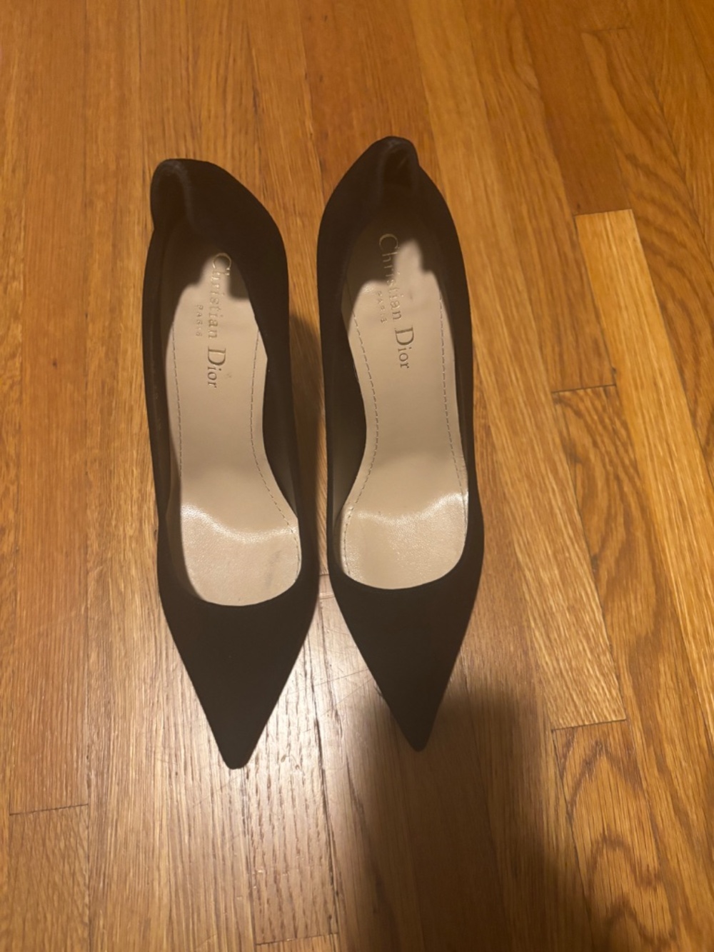 Christian Dior Tribales Pumps Black Suede Pearl Heel EU 39 Worn Once - Picture 11 of 11